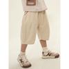 Children's Clothing Boys' Cropped Pants Summer Kids Korean Style Solid Color Thin Mid-Waist Pants Simple Casual Pants for Young Children