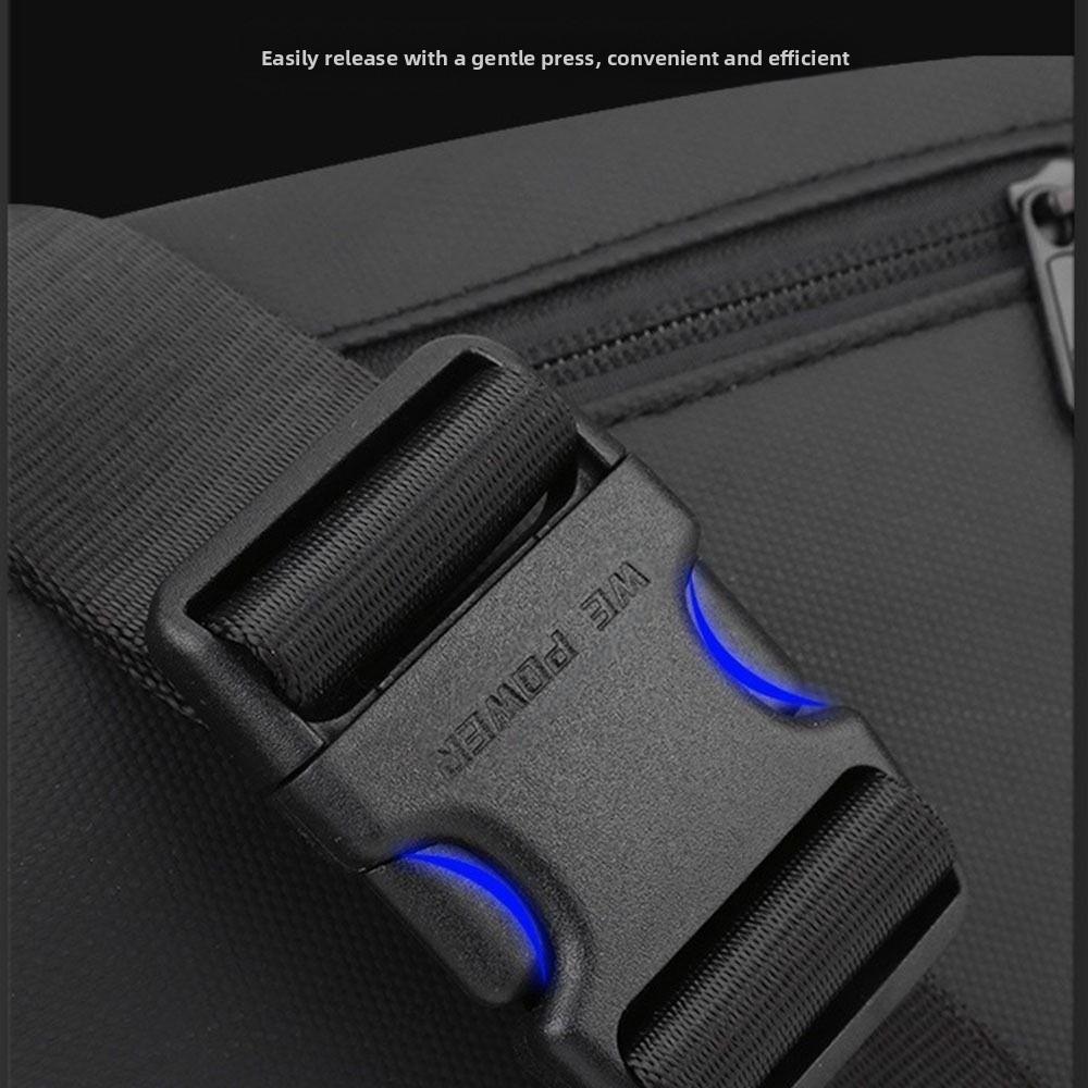 Large Capacity Sports Waist Bag Multi-Compartment Travel Fanny Pack Portable Men Chest Bag Running