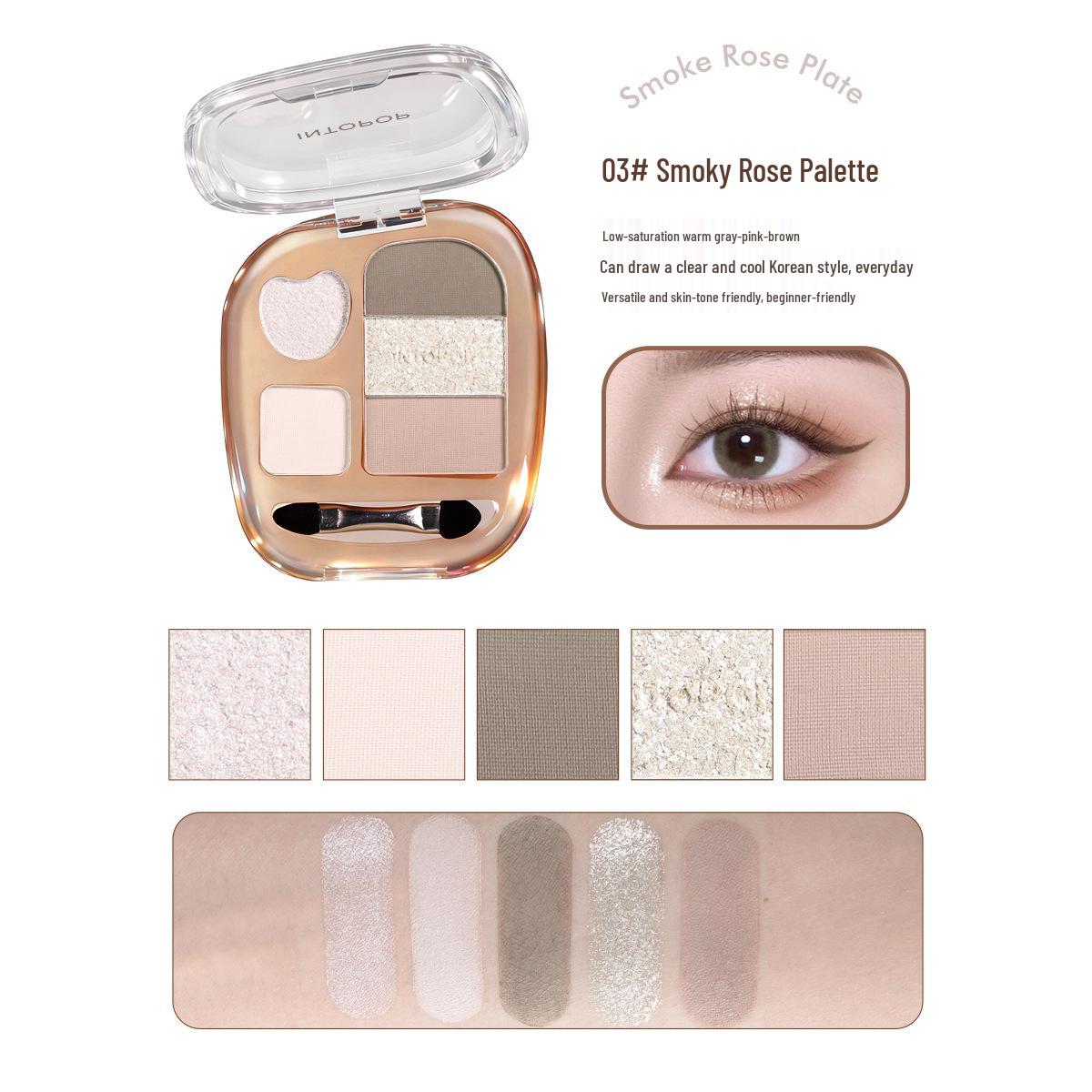 INTOPOP Playful Eyeshadow Palette: Translucent, Silky, Pigmented, Soft, Blendable, Skin-Fitting Shades
