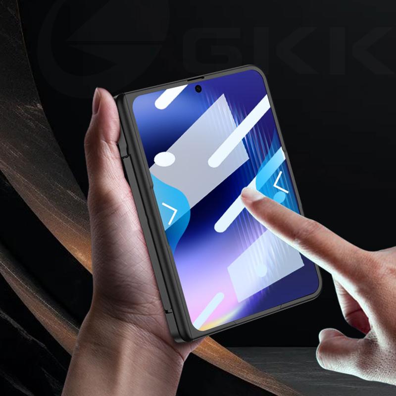Ultra-thin Anti-scratch Plastic Case For Huawei Pura X Max Magnetic Hinge Stand Screen Glass Cover For Huawei Pura X Max Case