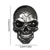 3D Skull Decal, Skeleton Emblem Car Body Sticker, Demon Night Skull Car Sticker Sticker