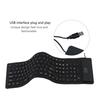 Fonken 85 Keys Computer Keyboard Silicone Soft Keyboard USB Wired Keyboard Mini Laptop Folding Waterproof Keyboard