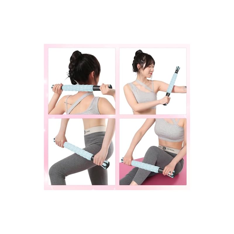 AYO Foam Roller, Myofascial Release Massage Roller, Myofascial Roller Set, Yoga Pole, for Legs, Thighs, Back, Muscle Relaxation, Stretching, Training,