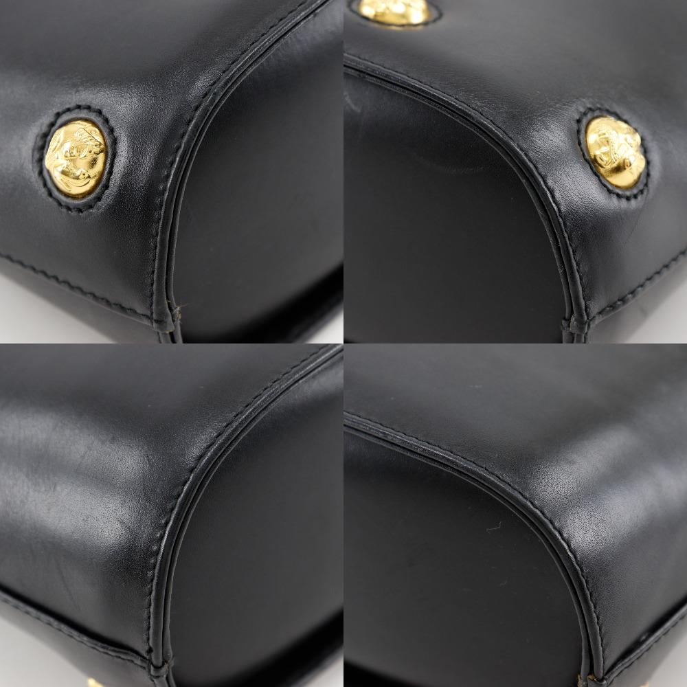 Salvatore Ferragamo 2WAYShoulder Handbag DQ-21 1668 Vintage Black Calfskin Women Used