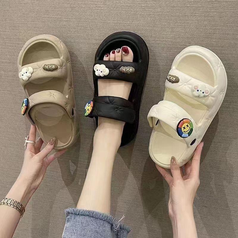 Slippers women wear non-slip in summer, new models for work, beach platform two wear sandals women's models