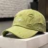 Retro Perforated Duckbill Cap for Men and Women In Spring and Summer, Fashionable and Simple Street Sun Protection Baseball Cap