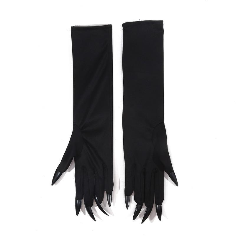Halloween Gloves Long Section Ghost Claw Dress Up Gloves Party Funny Photography Props Long Nails Cosplay Halloween Funny Gloves L