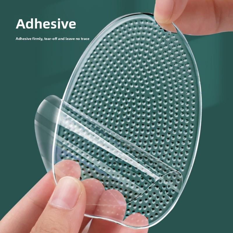 Non-slip Forefoot Pad GEL Transparent Invisible Sports Shock Absorption Half Size Pad High Heels Shoes Anti-wear Sole Sticker