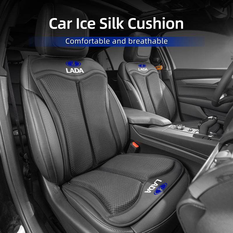 AHTFPU1 Car Seat Cover Front Rear Seat Ice Silk Cushion Pad Protective Mat For Lada Vesta Niva Samara Kalina Largus Priora Xray