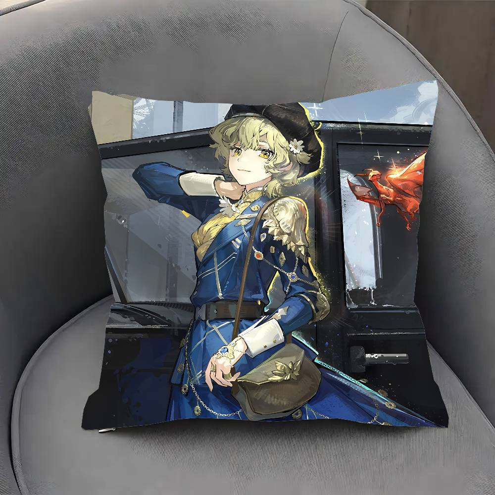 Brume Anime Reverse Pillow Case Fashion Square Pillowcase Bedroom Sofa Room Ins Decoration Leisure