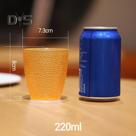 Trinkbecher, hitzebeständig, wiederverwendbar, verdicktes Acryl, gepunktet, für Bar, Restaurant, Wasserbecher