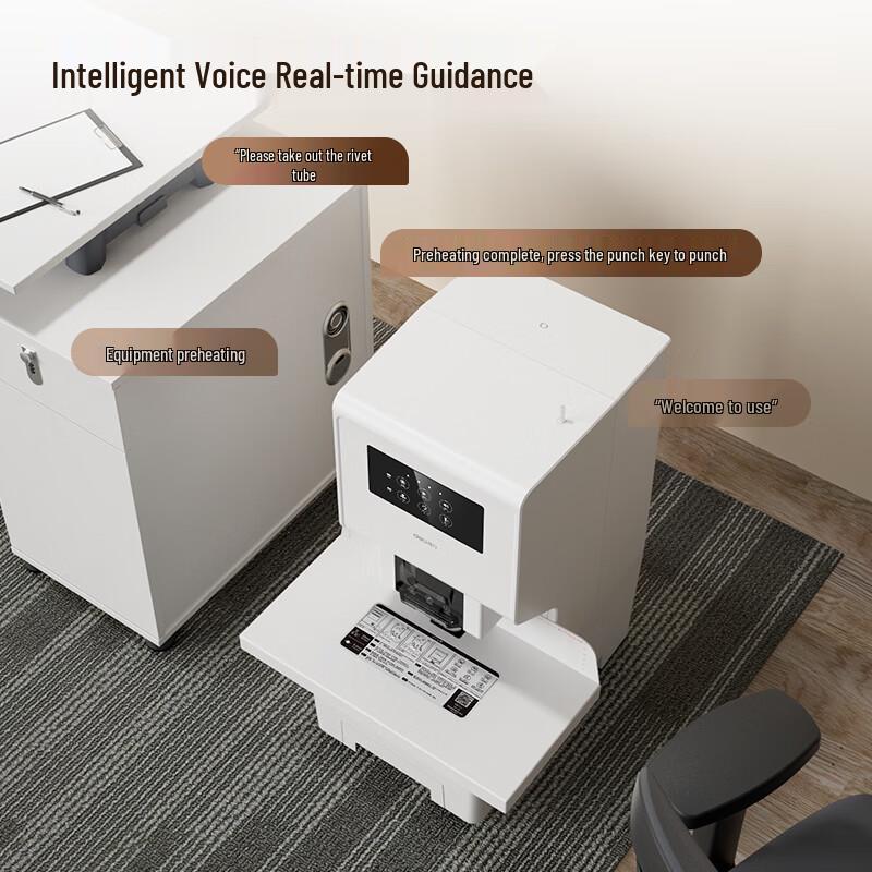 Deli 60mm Automatic Accounting Document Binding Machine CN Plug (adapter Included)