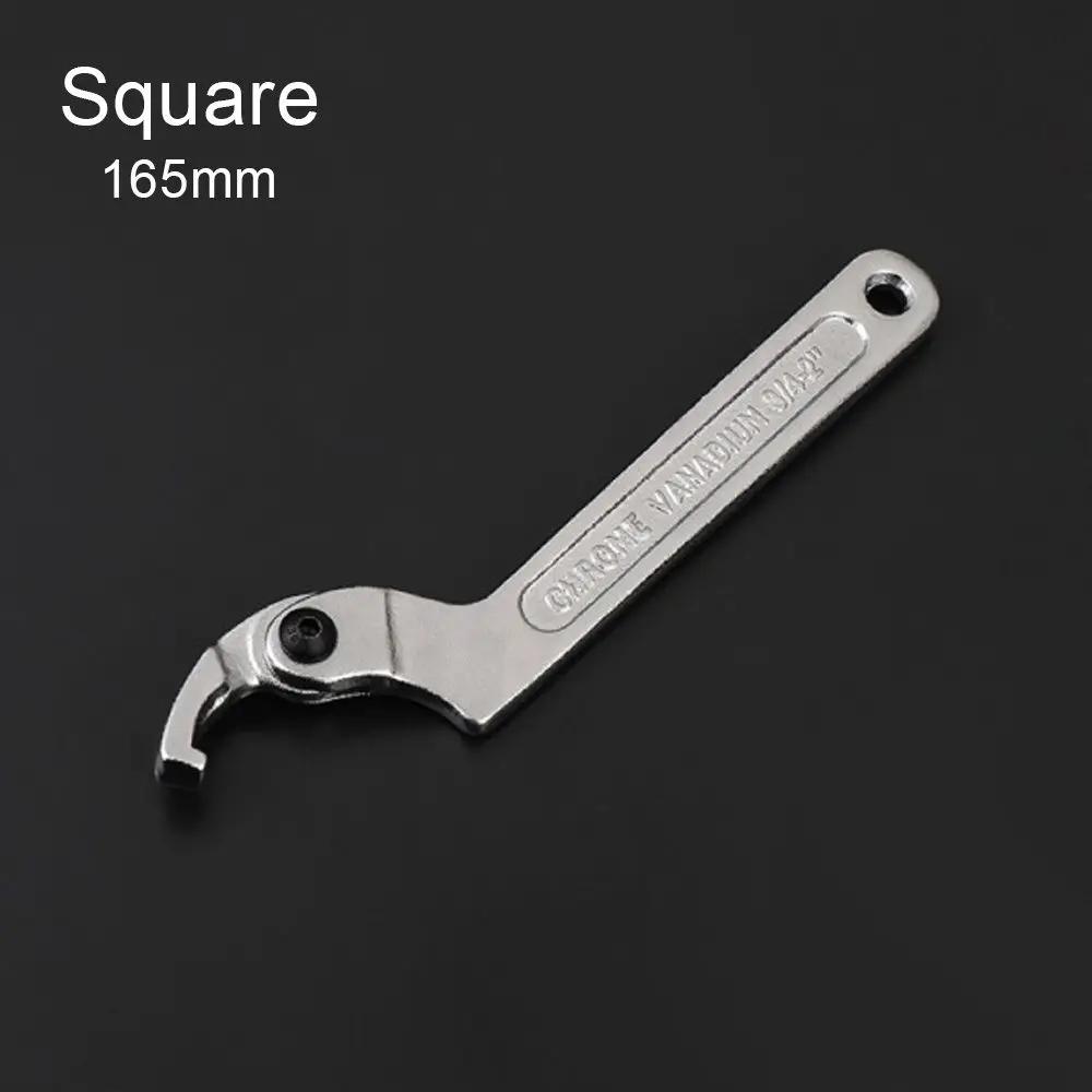 32mm~75mm Large Opening Pipe Wrench Repair Set Hand Tools Water Meter Wrench Hook Wrenchs C Spanners Adjustable Spanner