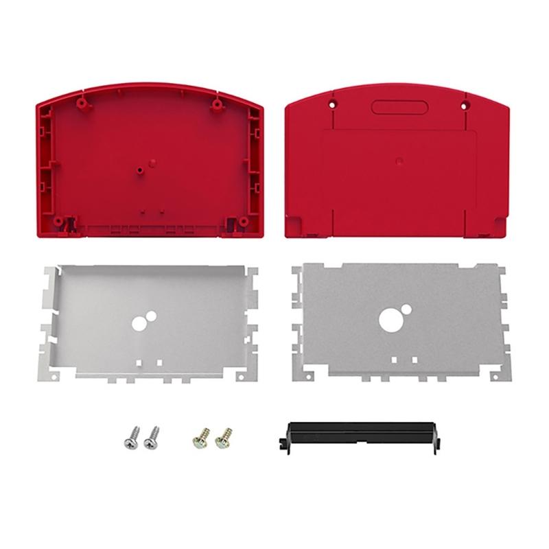 Cartridge Cassette Housing Protective Cover Case for N64 with Screws Kit Game Console Cartridge Card Protector Shell