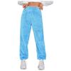 European and American Women's Casual Solid Color Women's Trousers Sports Mao Mao Pants Leg Pants