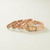 We Original All Leather Collar Natural GOOD MANNERS DOG SERIES - (S) /