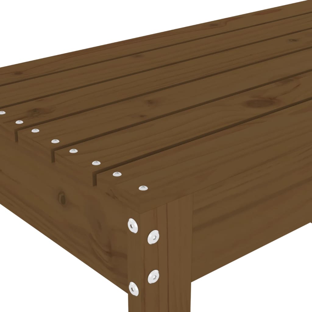 Garden Bench Honey Brown 80 X 38 X 45 Cm Solid Pine Wood