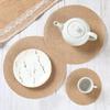 Burlap Round Placemats Jute Photo Props Party Dinner Table Decoration  Festival Home Decor