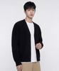 AGOD Hairy Ribbed Knit Cardigan [Black]