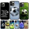 Football Soccer Ball Phone Case For iPhone 17 Air 15 16 Cover 11 13 14 Pro Max 12 Plus Max Fundas