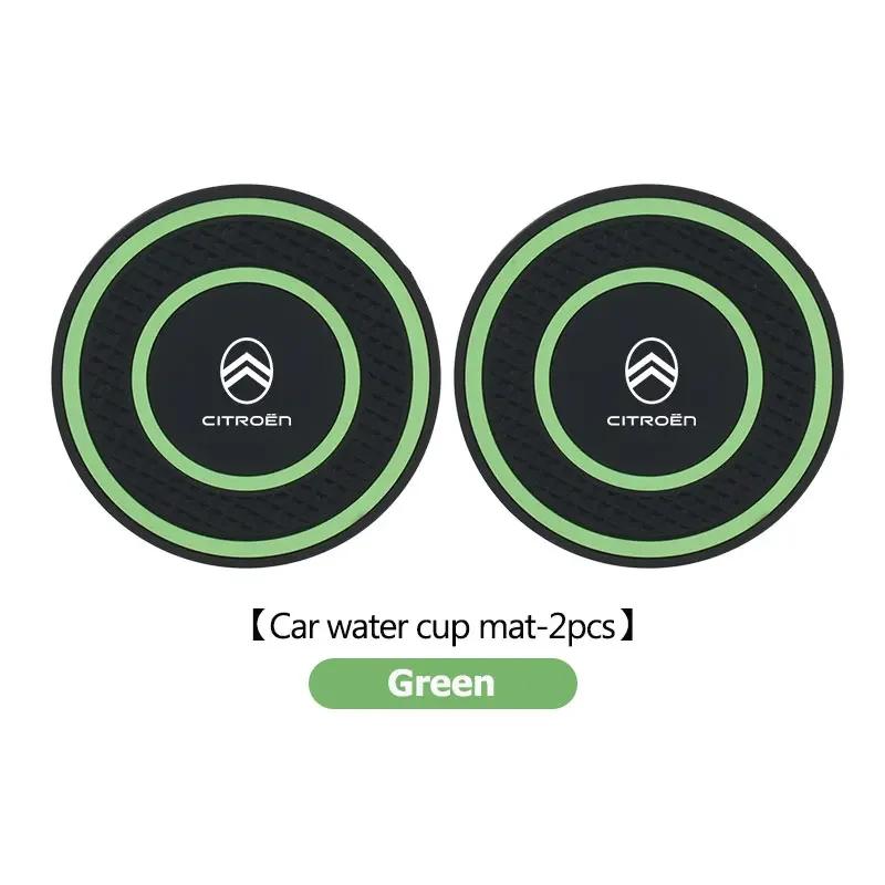 2pcs Non-slip Coaster Car Water Cup Pad Silicone Bottle Holder For Citroen C4 C3 C5 C1 C2 C6 VTS C4L DS3 DS4 DS5 Grand Berlingo