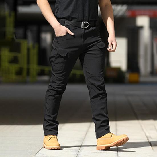 Men's Tactical Pants Water Resistant Multi-Pocket Cargo Pants Quick Dry Hiking Work Trousers for Fishing Camping Outdoor