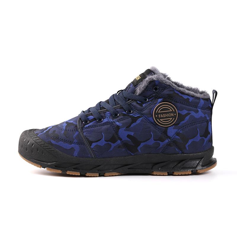 Winter warm velvet thickened cotton shoes low-top short boots sports shoes large size snow boots outdoor winter