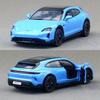 1/36 Porsche Taycan Turbo S Cross Turismo Alloy Sports Car Model Diecast Metal Race Vehicles Car Model Sound Light Kids Toy Gift