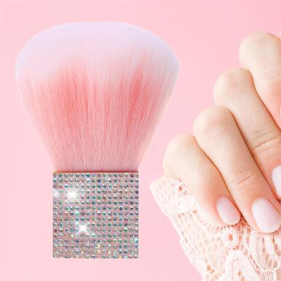 Pędzel do pyłu z paznokci Diamentowy uchwyt Pędzel Nail Art Lakier Proszek Narzędzie do czyszczenia Miękkie Pędzle do makijażu kosmetycznego Akcesoria do manicure
