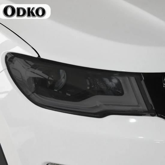 Car Headlight security Black Protective Film Taillight TPU adhesive film Sticker Accessore For Jeep Compass 2017 2018
