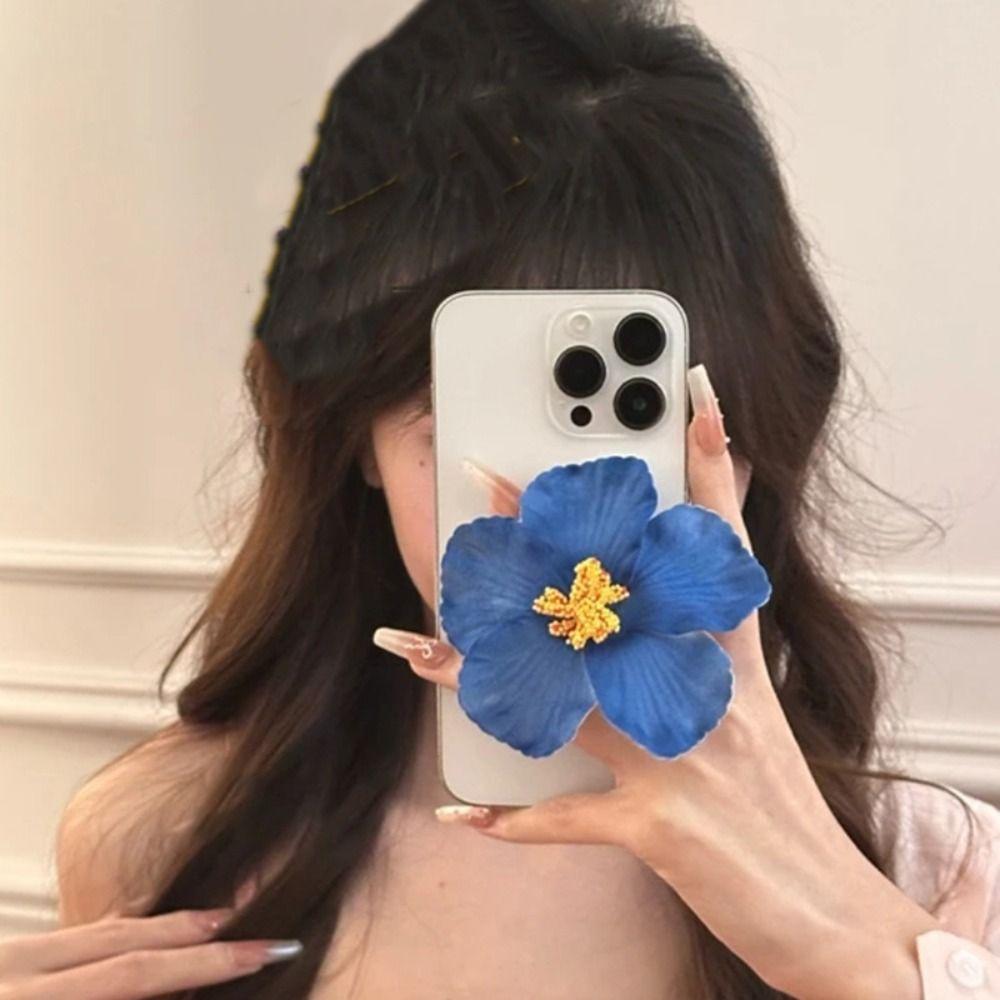 Butterfly Orchid Seaside Vacation Headwear Crystal Bohemia Barrettes  Photograph