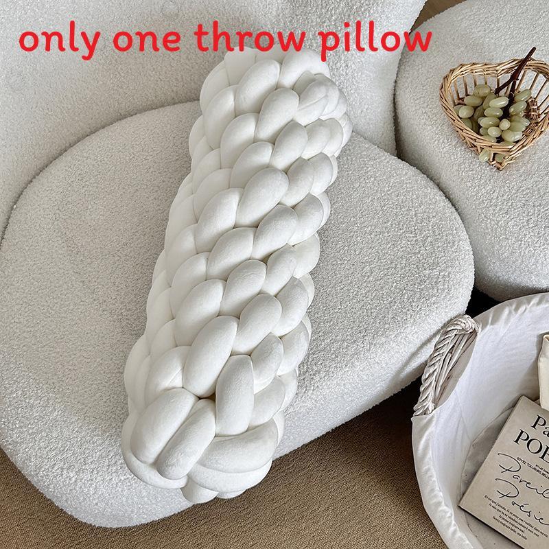 Modern Minimalist Nordic Linen Weaving Throw Pillow With Pp Cotton Filling For Living Room Decor