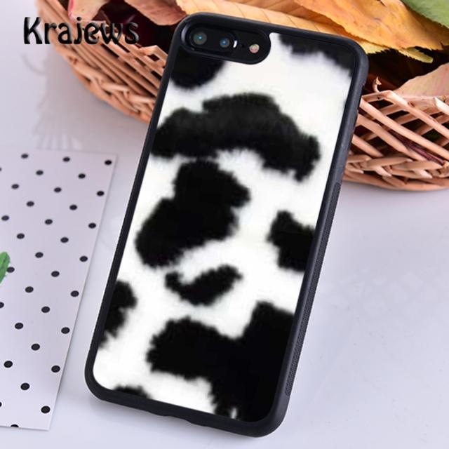 Cow Hide spotted fur Farm Animal Black White For iPhone 17 Air 16 Phone Case Cover 15 SE 14 plus 12 13 pro max