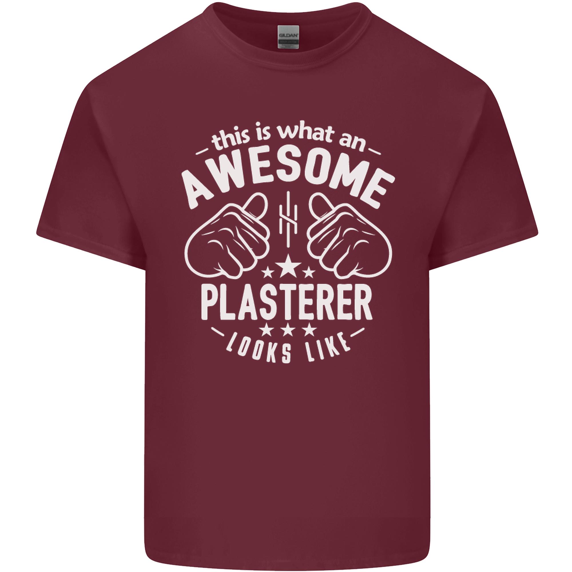 An Awesome Plasterer Looks Like Unisexs Light Cotton TShirt S