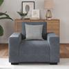 VidaXL Fauteuil gris foncé 60 cm velours, canapé simple, canapé confort, fauteuil TV, canapé, siège de canapé, canapé relax, 4105248