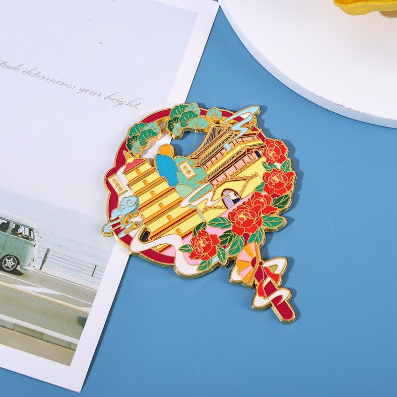 Xi an Bell Tower & Lingyin Temple West Lake Leifeng Pagoda Metal Souvenir