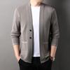 Men's 2025 Autumn/Winter Knitwear Korean Style Solid Color Pocket Cardigan Sweater