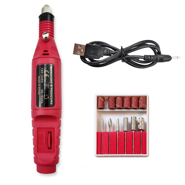 Electric Manicure Manchine Professional Nail Drill Machine Kit EU Plug Nail File Manicure Pedicure Nail Art Nail Polishing Tool