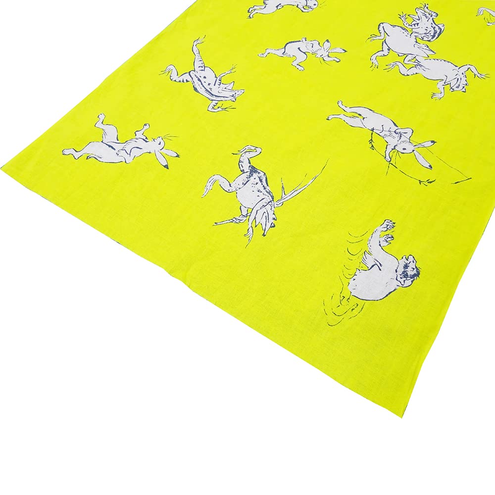 Geisodo Tenugui Yellow (Choju Giga) T-21