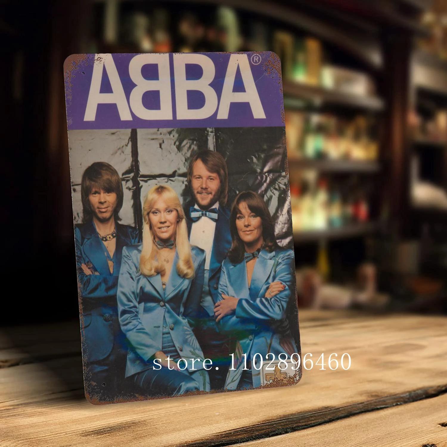 

abba Металеві таблички та знаки настінний декор Вінтажні бляшані знаки Капітан Металевий плакат Декор для бару пабу клубу Настінна прикраса 30x40cm(11.8x15.7inch)