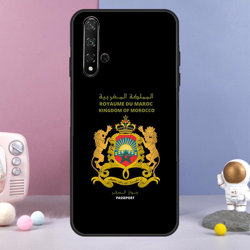 Morocco Flag Passport For Huawei Nova 3i 7i 8i 11i 12i 9 10 SE Y60 Y61 Y70 Y72 Y73 Y90 Y91 P20 P40 P30 Lite Case