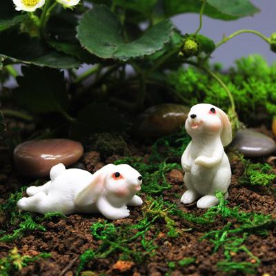 Králik Ornament Pevná konštrukcia Bez zápachu Biela móda Umelecké remeslo Socha pre domácnosť