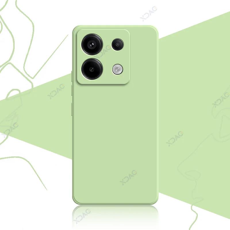 Śliczne kwadratowe silikonowe etui z płynnym silikonem do Xiaomi POCO X6 Pro Neo 5G Luksusowe miękkie etui na telefon POCOX6 X6Pro X6Neo Coque