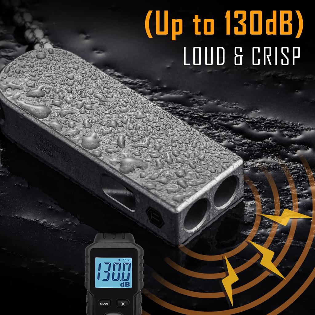 KeyUnity Titanium Whistle with Necklace, KA25 L, Loud Sound, Lightweight, Durable, Bear Scare, Emergency Whistle, Emergency Supplies, Bear Whistle, Mo