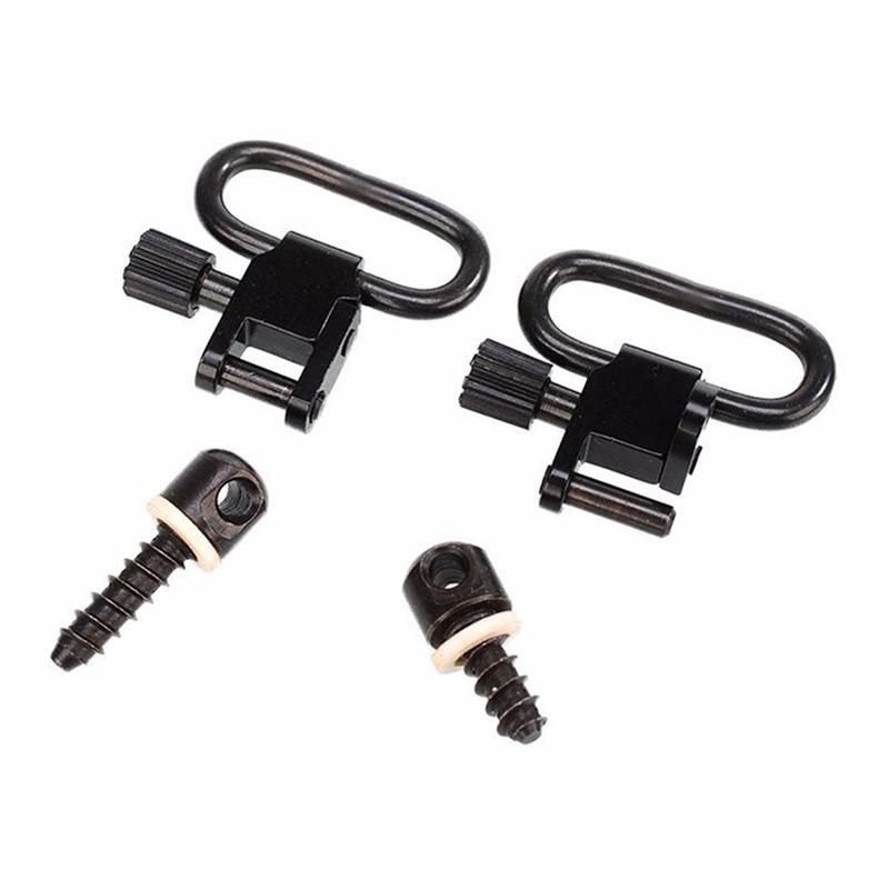 2Pcs Qd Sling Swivels Quick-Unloading Shoulder Strap Ring Buckle Airsoft Hunting