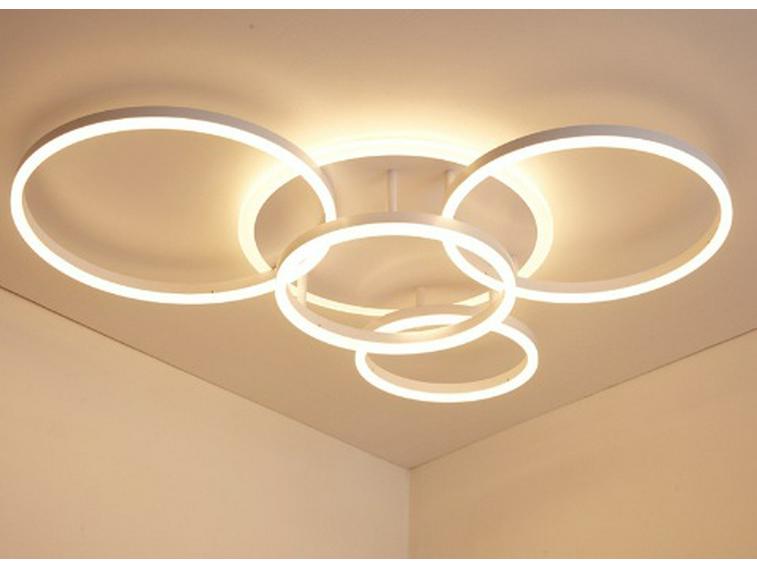Nordic Modern LED Ceiling Lamp - Creative Round Design for Living Room, Study, Bedroom