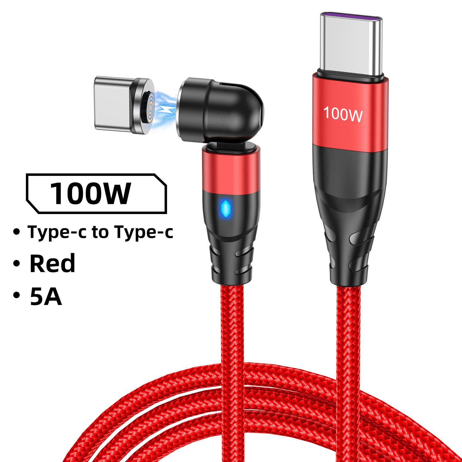 

100 Вт USB C - Type C быстрая зарядка магнитный кабель микро магнитный телефонный шнур данных провод для iPhone 15 14 11 Pro Max Samsung 1.8m