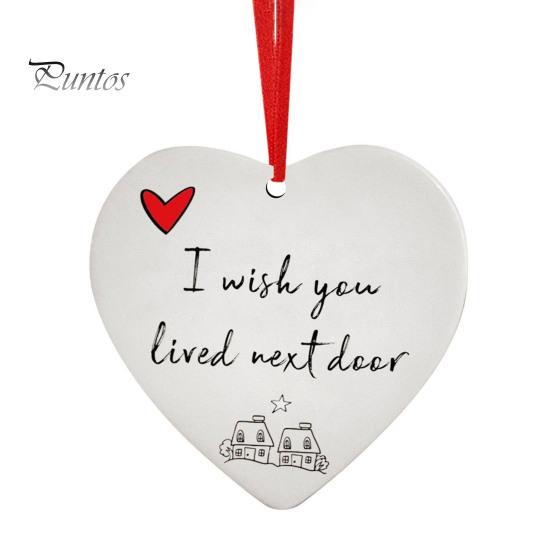 

Креативный подвесной декор «Я желаю вам жить по соседству», устойчивый к истиранию, подвесной декор «Любовное сердце», подвесной кулон для вечеринки ко Дню святого Валентина, товары для вечеринок