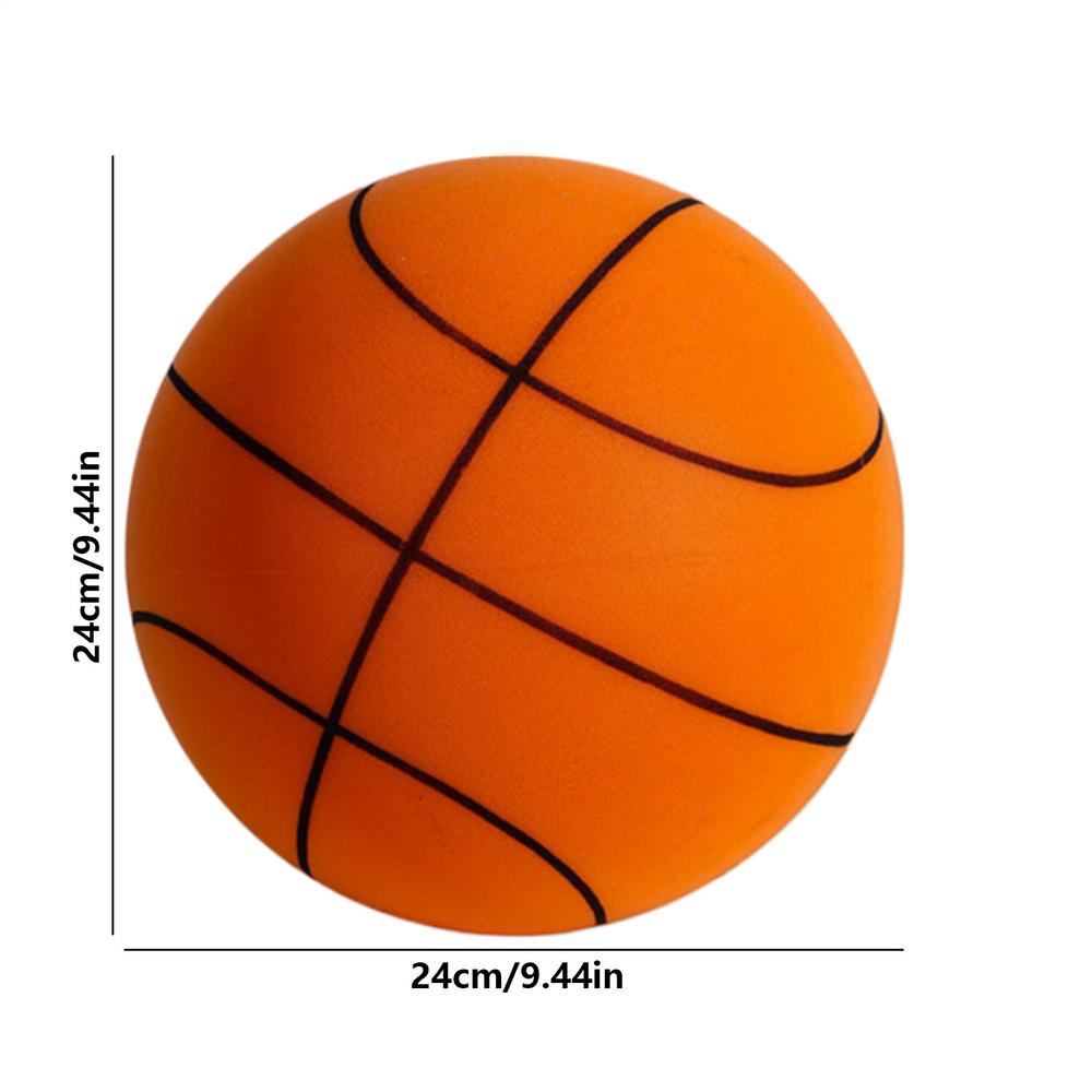 SilentBasketball With Net Bag Dribbling Indoor Airless Foam Basketball Quiet Dribbling Indoor Training Silent Ball Quiet Bounce