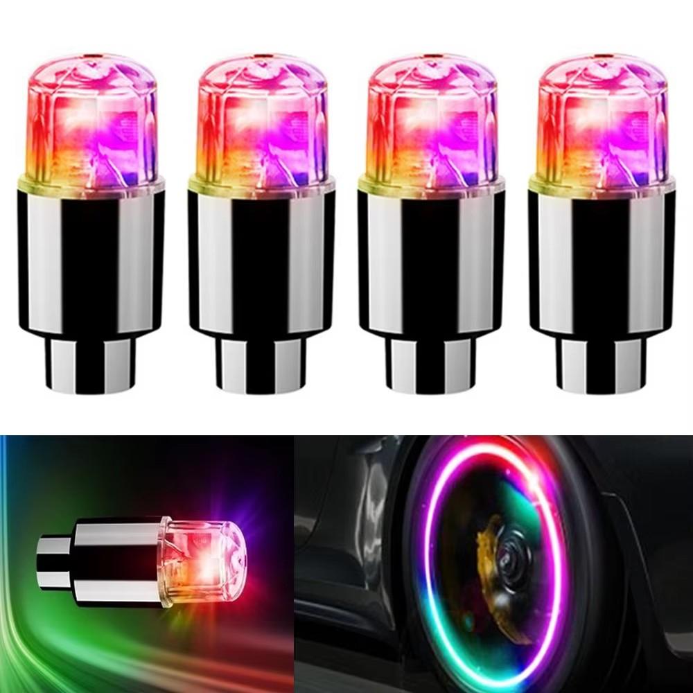 

4-16Pcs Tire Valve Cap Lights Colorful LED Wheel Light For Car Air Valve Caps Neon Light For Motorcycles Bicycles Auto Exterior